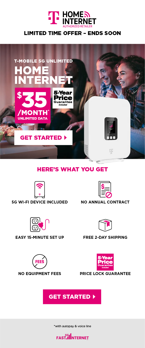 5G Home Internet Launch Email