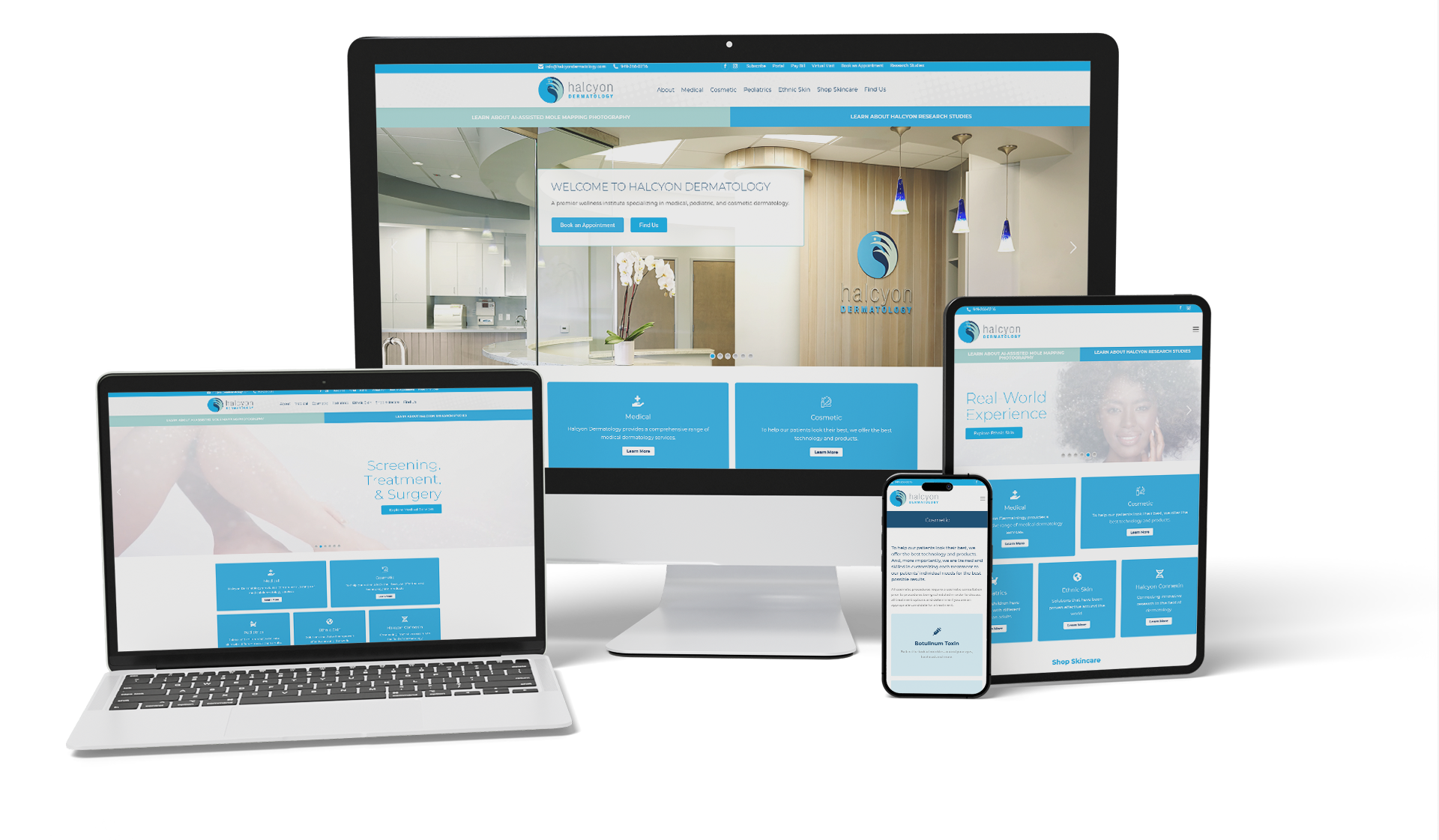 Halcyon Dermatology Web Development