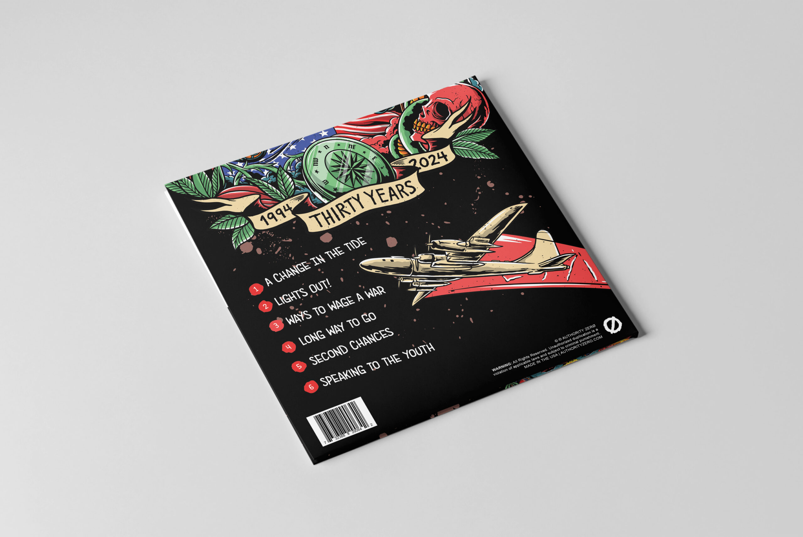 Authority Zero Album Layout - Cover Back
