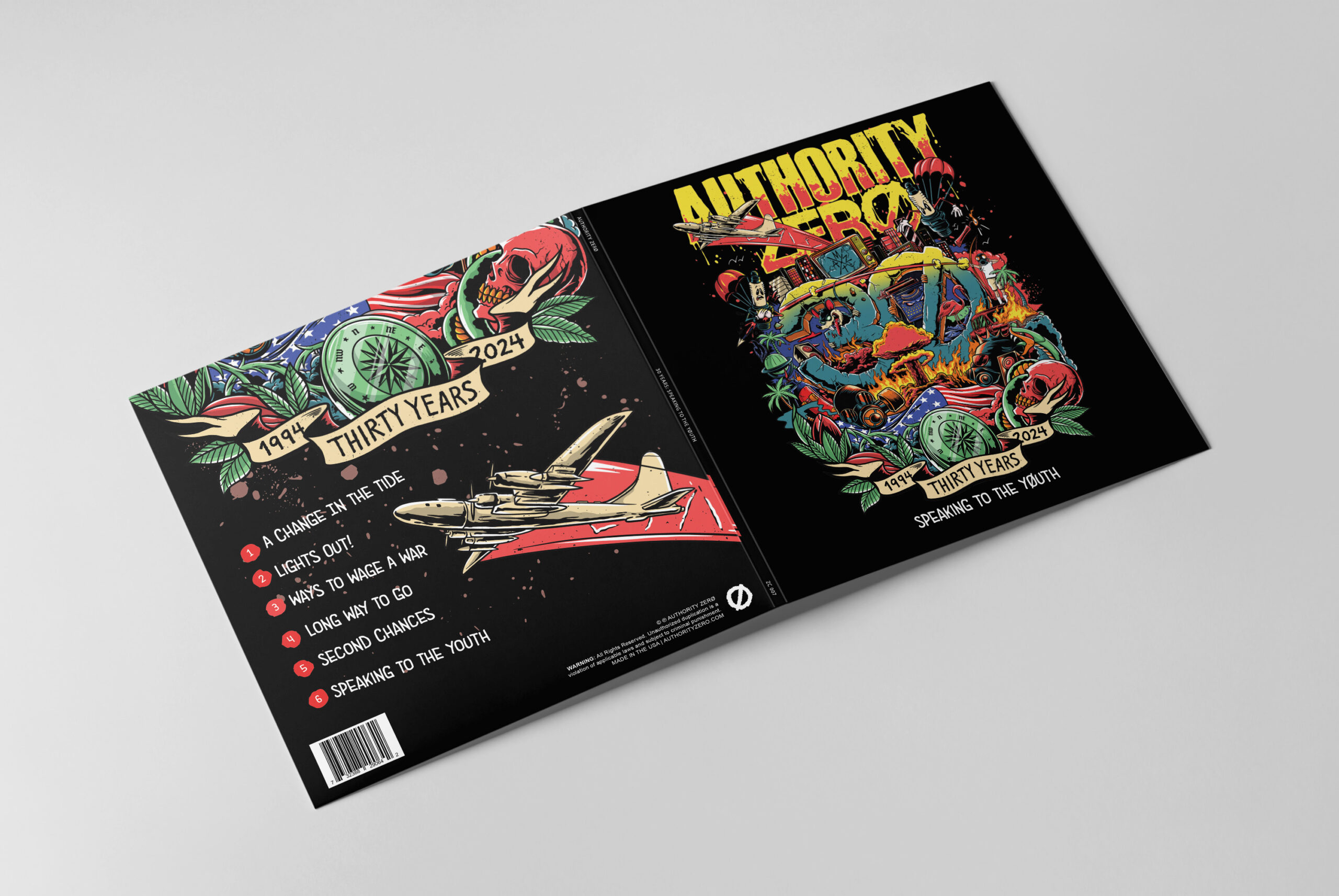 Authority Zero Album Layout – Cover Jacket