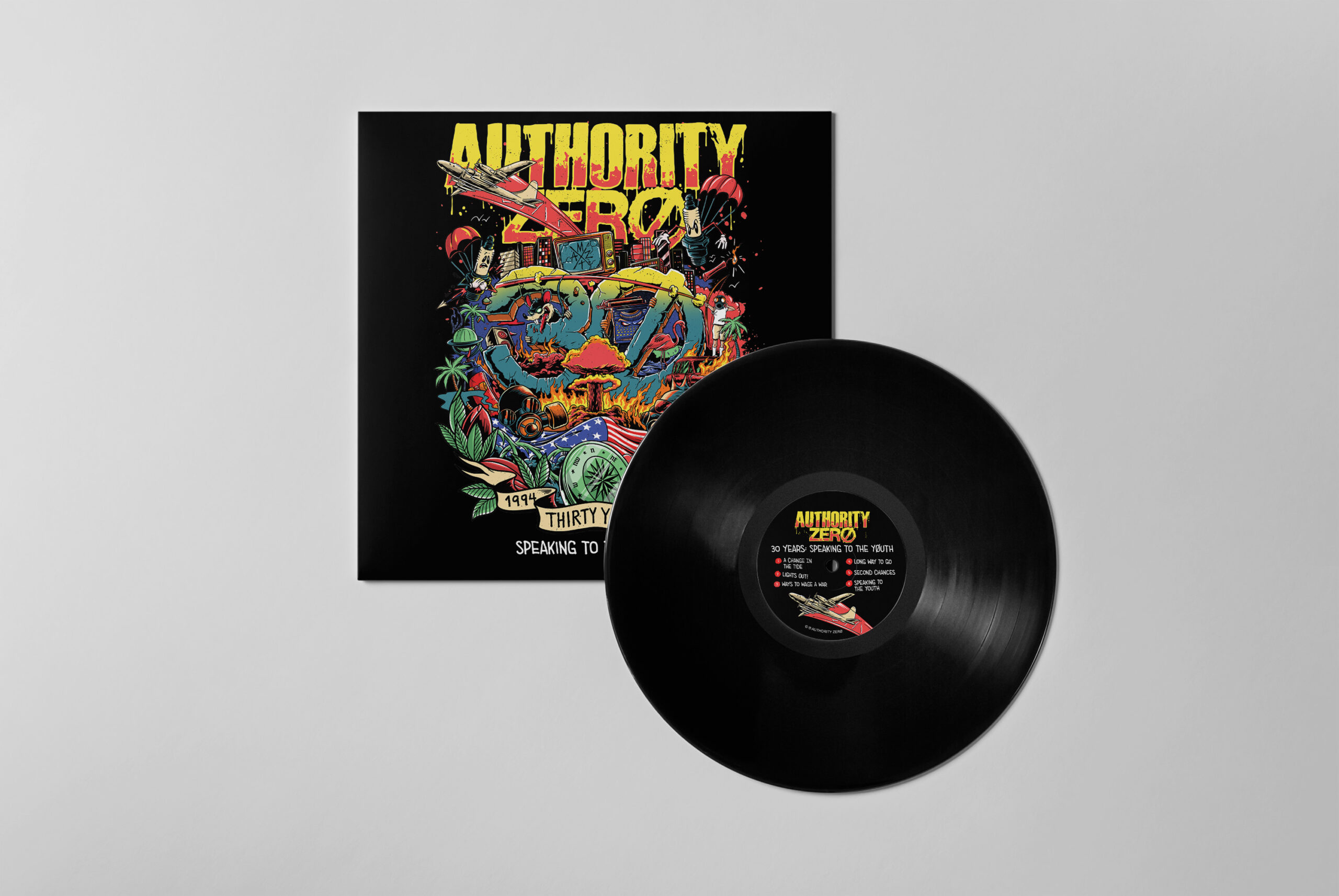 Authority Zero Album Layout – Cover / Record