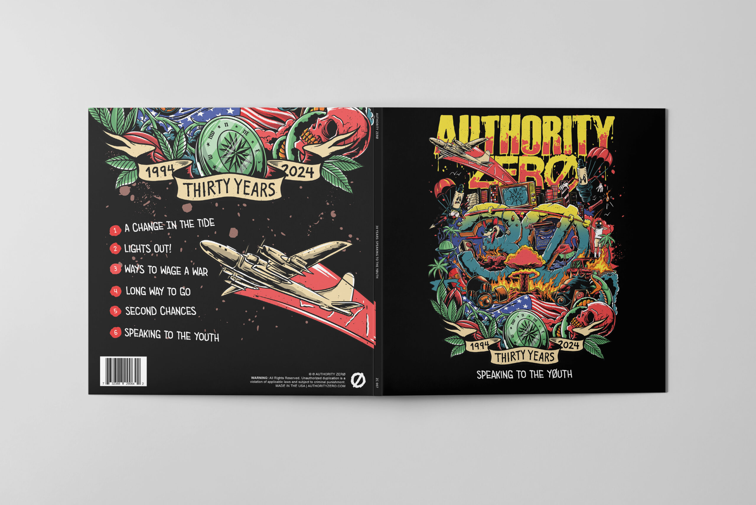 Authority Zero Album Layout – Cover Jacket