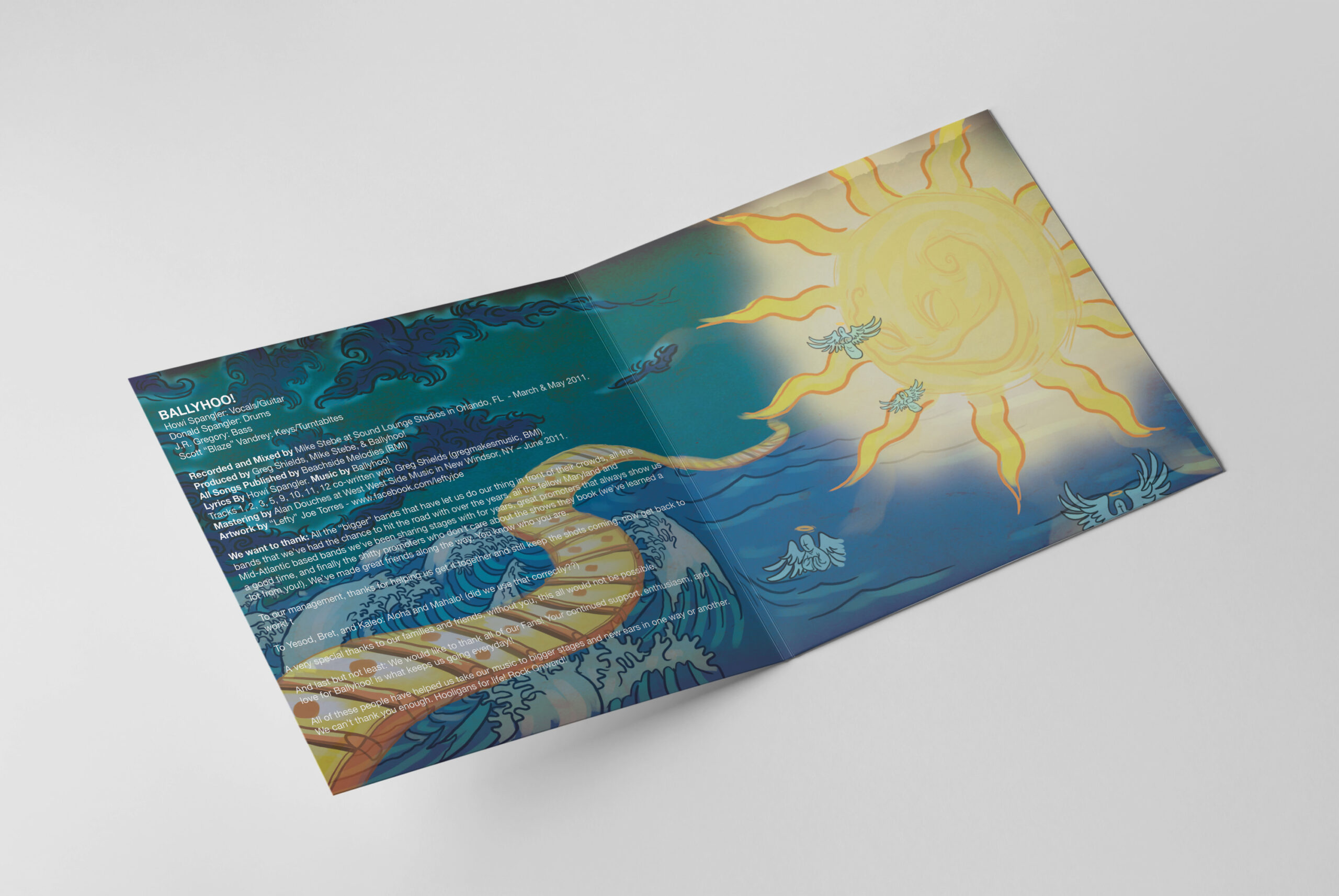 Ballyhoo Daydreams Album Layout – Inside Spread