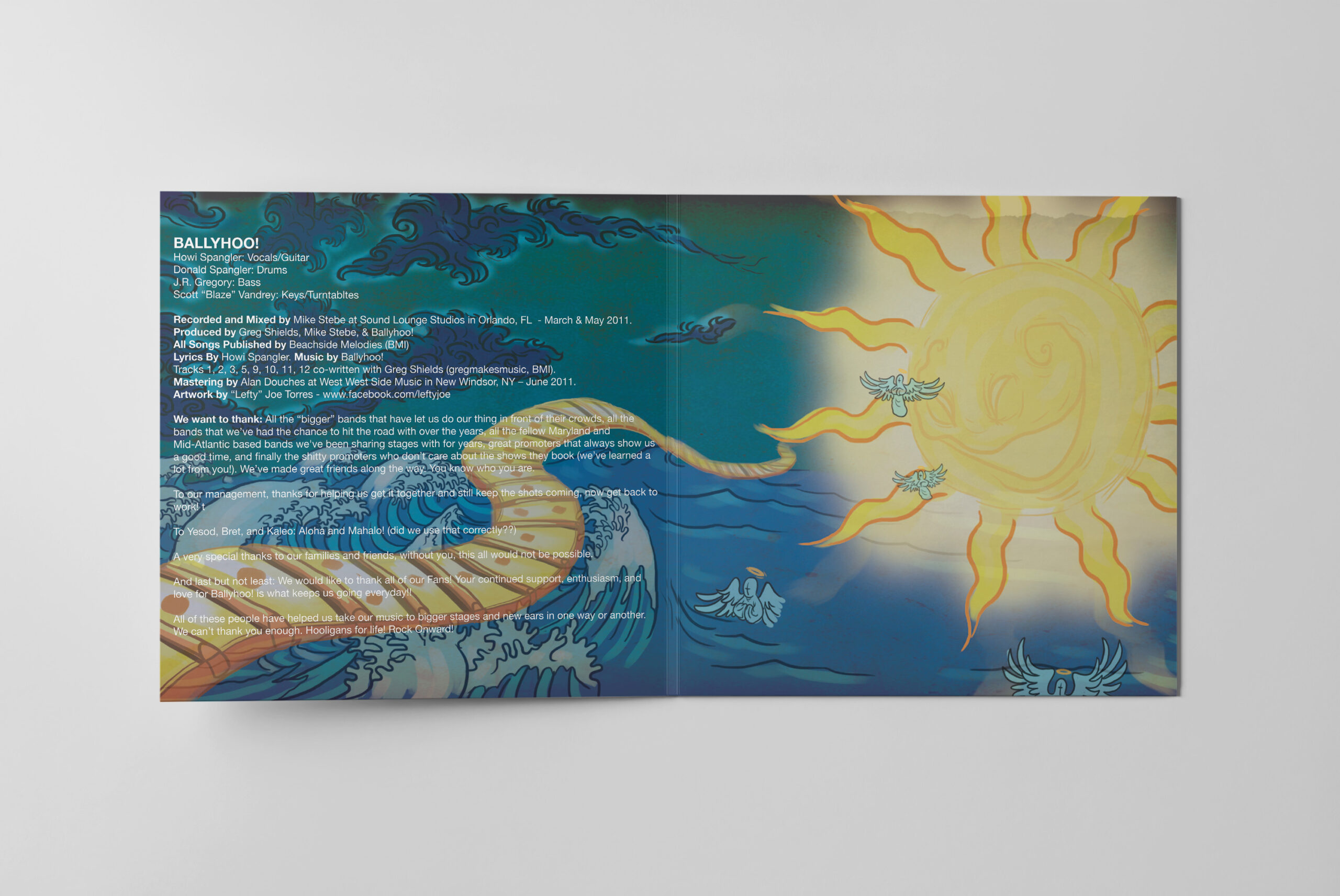 Ballyhoo Daydreams Album Layout – Inside Spread