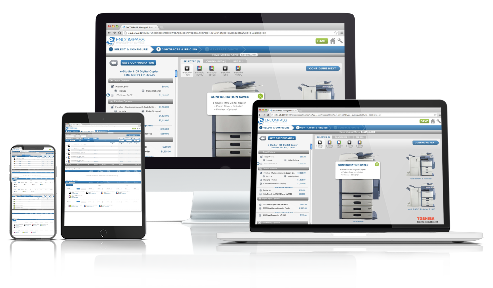 Toshiba Enterprise UI/UX