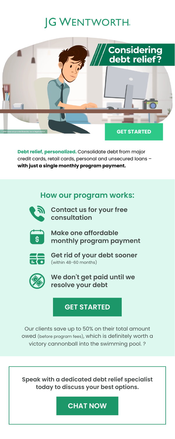 JG Wentworth Annuity Promo