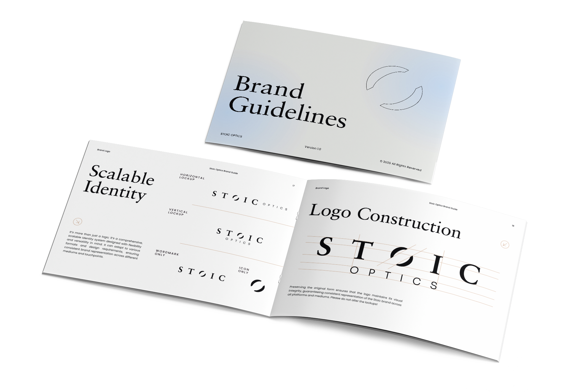 Stoic Optics Brand Guide Design