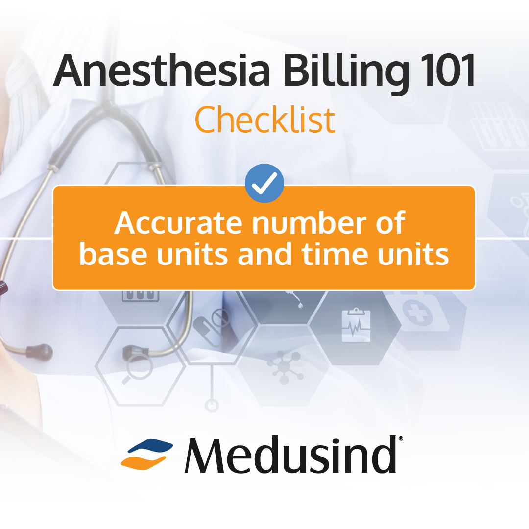 Medusind Anesthesia Billing Checklist Slide 6