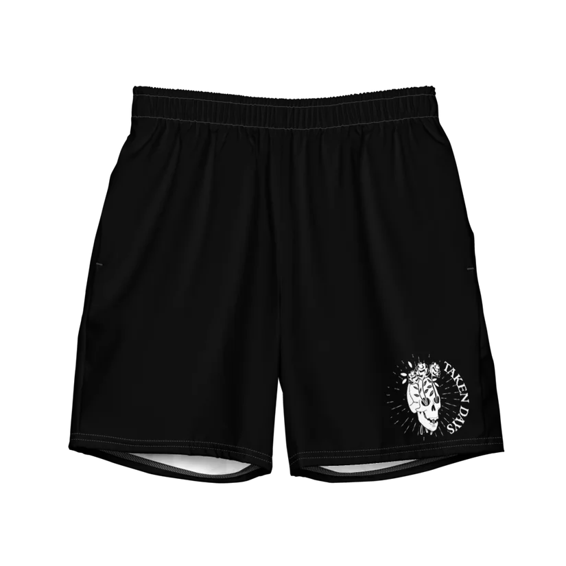 Taken Days – Any Minute Skull Swim Trunks