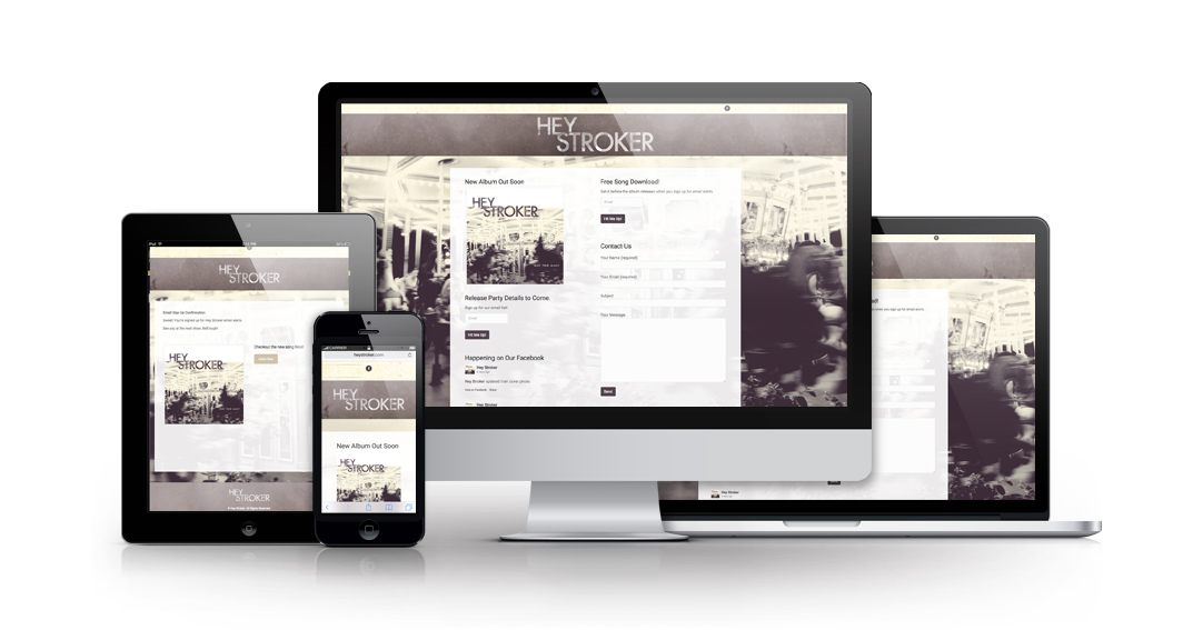 Hey Stroker Band Website