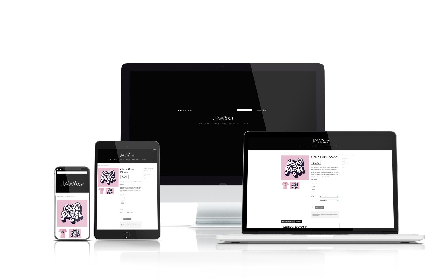 Jawline Fashion Website