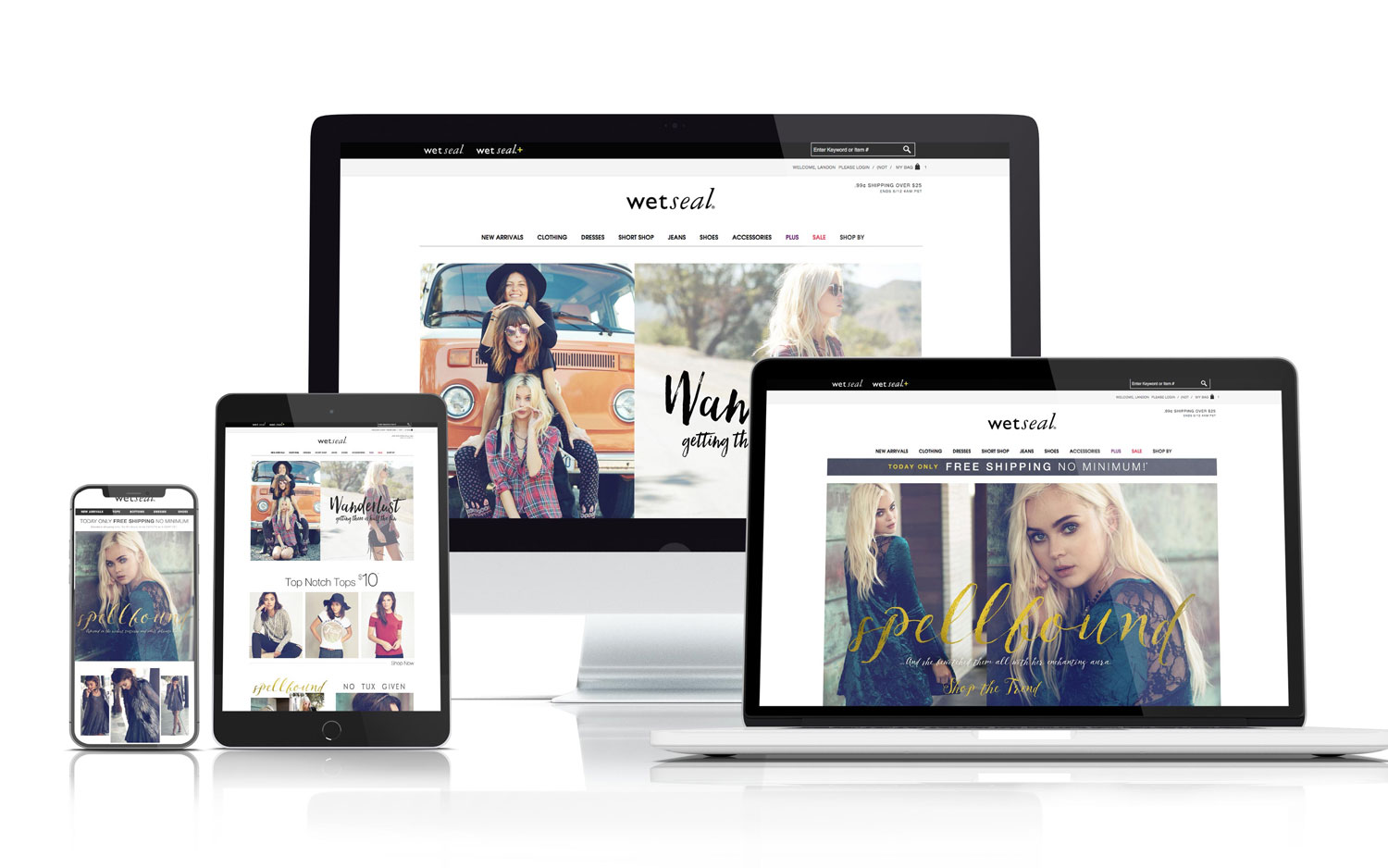 Wet Seal Fashion Website
